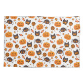 Cute Halloween Pattern Illustratie Kussensloop (Achterkant)