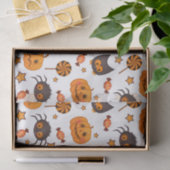 Cute Halloween Pattern Illustratie Tissuepapier (Geschenk)