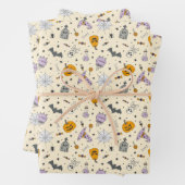Cute Halloween Pattern Inpakpapier Vel (In situ)