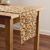 Cute Halloween Pattern Korte Tafelloper (Voorbeeld)