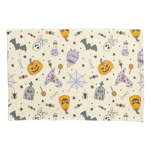 Cute Halloween Pattern Kussensloop (Voorkant)