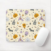 Cute Halloween Pattern Muismat (Met muis)