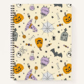 Cute Halloween Pattern Notitieboek (Voorkant)