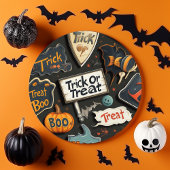 Cute Halloween Pattern Papieren Bordje