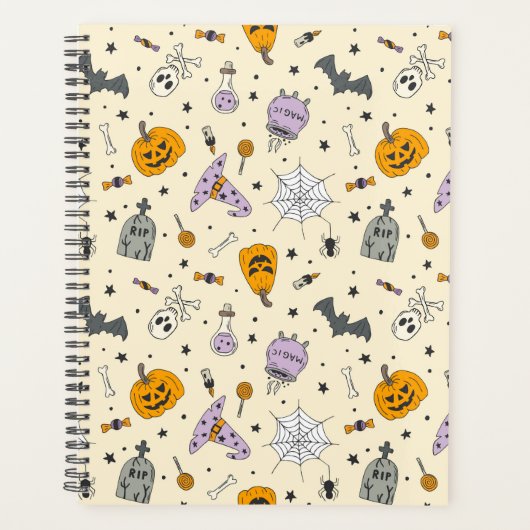 Cute Halloween Pattern Planner (Voorkant)