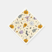 Cute Halloween Pattern Servet (Hoek)