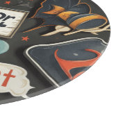 Cute Halloween Pattern Snijplank (Hoek)
