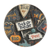 Cute Halloween Pattern Snijplank (Voorkant)