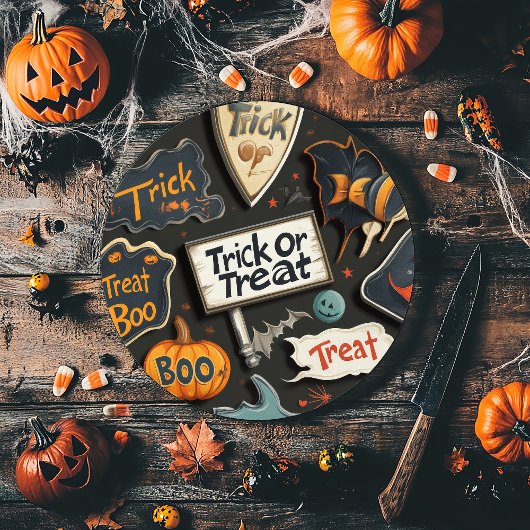 Cute Halloween Pattern Snijplank