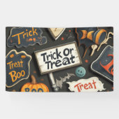 Cute Halloween Pattern Spandoek (Horizontaal)