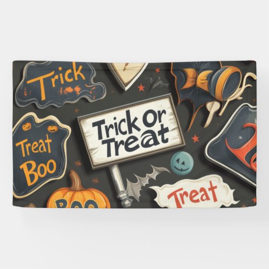 Cute Halloween Pattern Spandoek (Horizontaal)