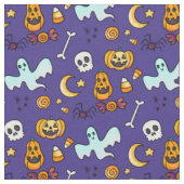 Cute Halloween Pattern Stof (Close Up)
