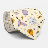 Cute Halloween Pattern Stropdas (Opgerold)