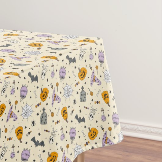 Cute Halloween Pattern Tafelkleed (Voorbeeld)