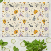 Cute Halloween Pattern Theedoek (Gevouwen)