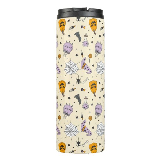 Cute Halloween Pattern Thermosbeker (Achterkant)