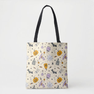 Cute Halloween Pattern Tote Bag