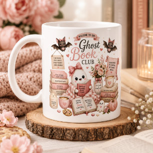 Cute Halloween Persoonlijke Geest Boek Club Mok
