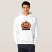 Cute Halloween Pompoen Grafische Hoodie (Voorkant volledig)