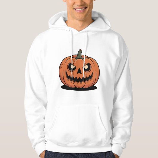 Cute Halloween Pompoen Grafische Hoodie (Voorkant)