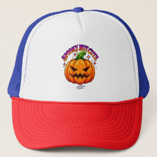 Cute Halloween Pompoen Griezelig Maar Schattig Hoe Trucker Pet