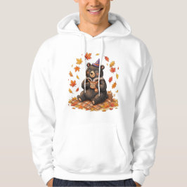 Cute Halloween Pompoen Kruiden Beer Cozy Herfst T- Hoodie