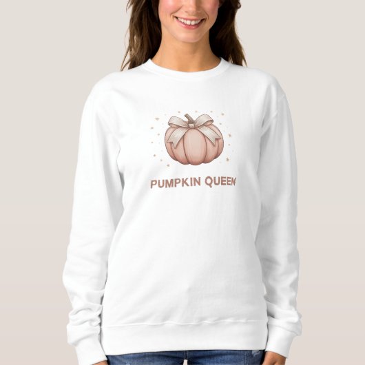 Cute Halloween pompoen met strik Trui (Voorkant)
