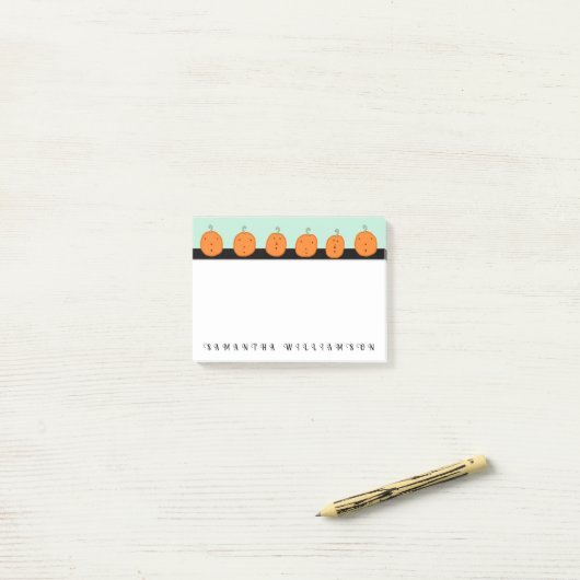 Cute Halloween Post-it® Notes (Op bureau)
