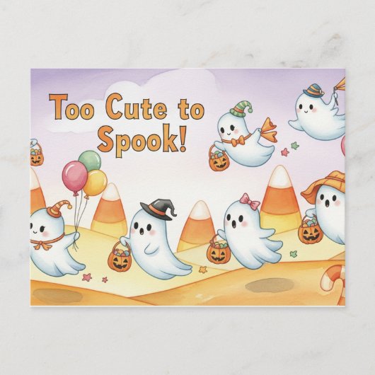 Cute Halloween Postcard Briefkaart (Voorkant)