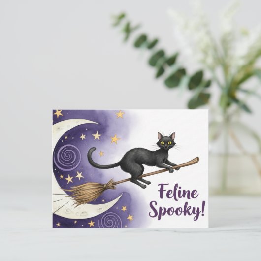 Cute Halloween Postcard Briefkaart (Staand voorkant)