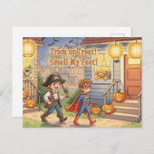 Cute Halloween Postcard Briefkaart (Voorkant / Achterkant)