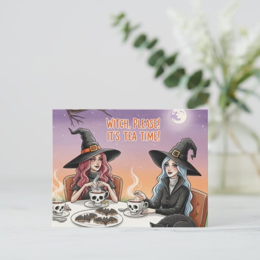 Cute Halloween Postcard Briefkaart (Staand voorkant)