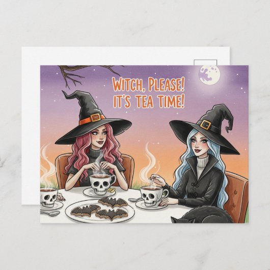 Cute Halloween Postcard Briefkaart (Voorkant / Achterkant)