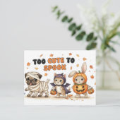 Cute Halloween Postcard Briefkaart (Staand voorkant)