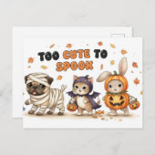 Cute Halloween Postcard Briefkaart (Voorkant / Achterkant)