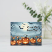 Cute Halloween Postcard Briefkaart (Staand voorkant)