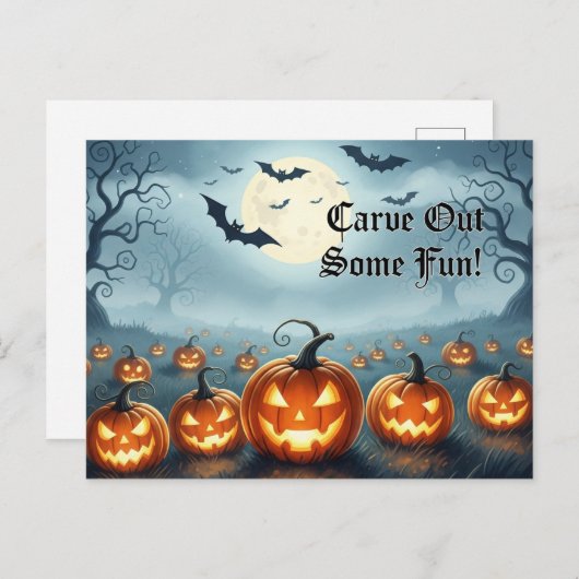 Cute Halloween Postcard Briefkaart (Voorkant / Achterkant)