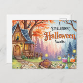 Cute Halloween Postcard Briefkaart (Voorkant / Achterkant)