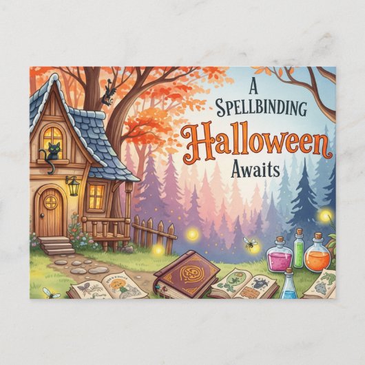 Cute Halloween Postcard Briefkaart (Voorkant)