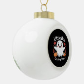 Cute Halloween Pregnancy Announcement Keramische Bal Ornament (Links)