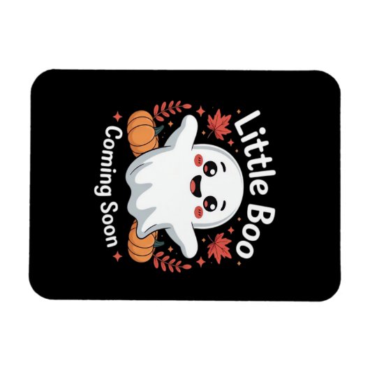 Cute Halloween Pregnancy Announcement Magneet (Horizontaal)