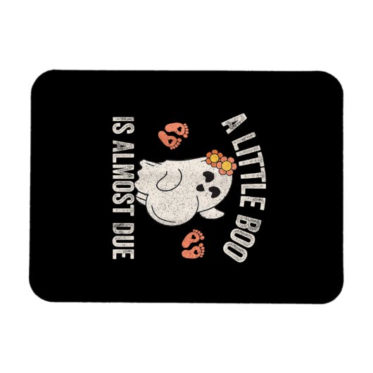 Cute Halloween Pregnancy Announcement Magneet (Horizontaal)
