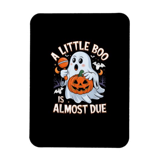 Cute Halloween Pregnancy Announcement Magneet (Verticaal)