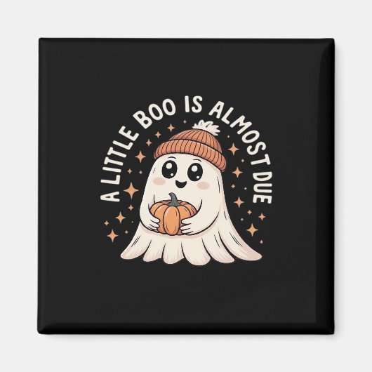 Cute Halloween Pregnancy Announcement Magneet (Voorkant)