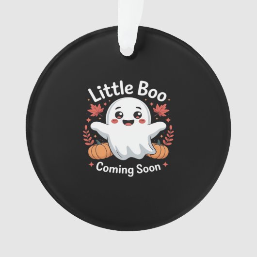 Cute Halloween Pregnancy Announcement Ornament (voorkant)
