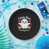 Cute Halloween Pregnancy Announcement Papieren Bordje (Feest)