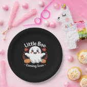 Cute Halloween Pregnancy Announcement Papieren Bordje (Feest)