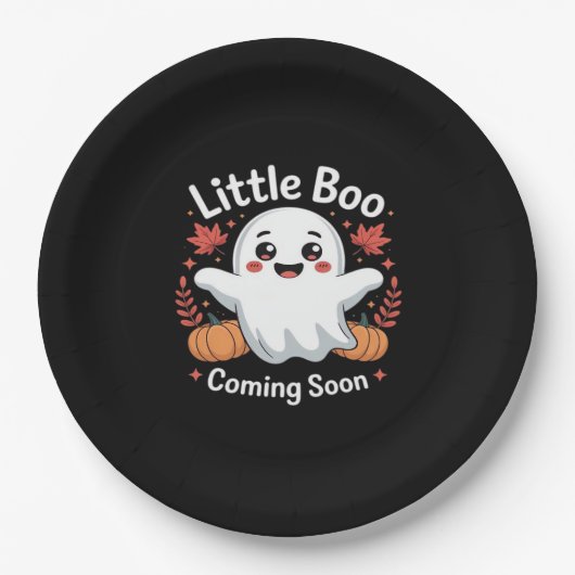 Cute Halloween Pregnancy Announcement Papieren Bordje (Voorkant)