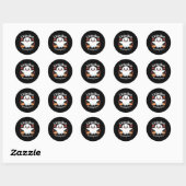 Cute Halloween Pregnancy Announcement Ronde Sticker (Vel)