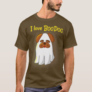 Cute Halloween Pug in Ghost Costume 1465 T-shirt